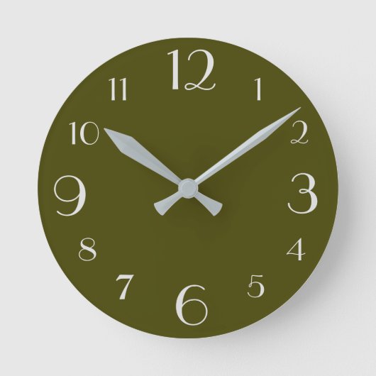 Horloge Ronde Olive (Recto)