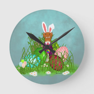 Horloge Ronde Oliver The Otter and the Great Easter Egg Hunt