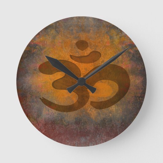 Horloge Ronde om aum symbol Wall Clock (Recto)