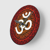 Horloge Ronde Om chakra mandala (Angle)