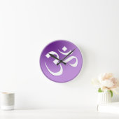 Horloge Ronde Om Symbole Massage Room Clocks (Maison)