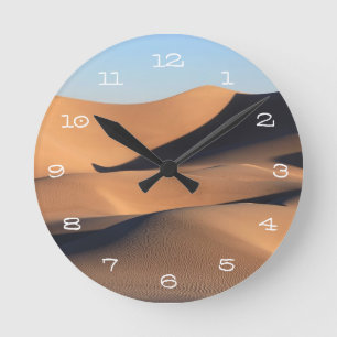 Horloge Ronde Ombres extraordinaires de désert