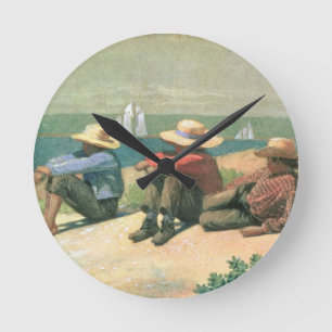Horloge Ronde On the Beach, 1875 (w/c)