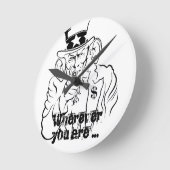 Horloge Ronde Oncle Sam (Angle)
