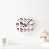 Horloge Ronde oncle sam emoji (Maison)