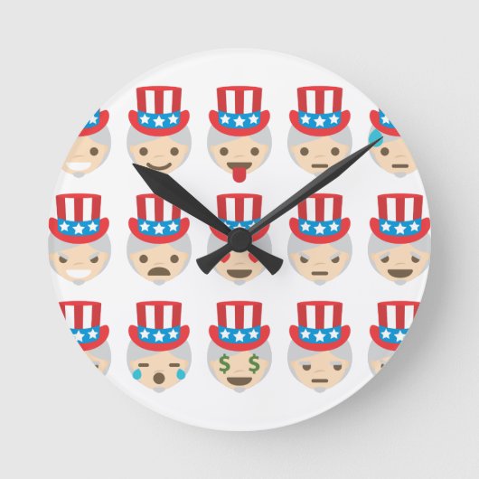 Horloge Ronde oncle sam emoji (Recto)