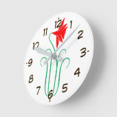 Horloge Ronde One ELEGANT Flower Show (Angle)