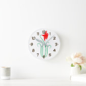 Horloge Ronde One ELEGANT Flower Show (Maison)