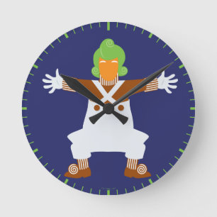 Horloge Ronde Oompa Loompa Arms Out