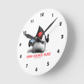 Horloge Ronde Open Source Dude (Software Developer Duke) (Angle)