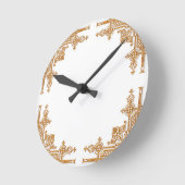 Horloge Ronde Or complexe (Angle)