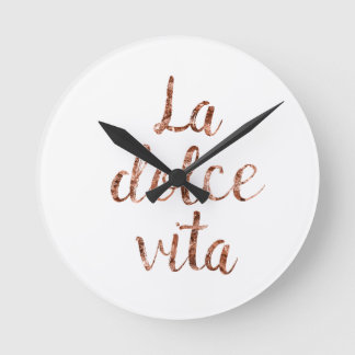 Horloge Ronde Or rose La Dolce Vita