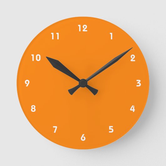 Horloge Ronde Orange (Recto)