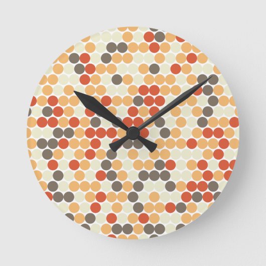 Horloge Ronde Orange dots (Recto)