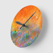 Horloge Ronde Orange Dream (Angle)
