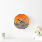 Horloge Ronde Orange Dream (Maison)