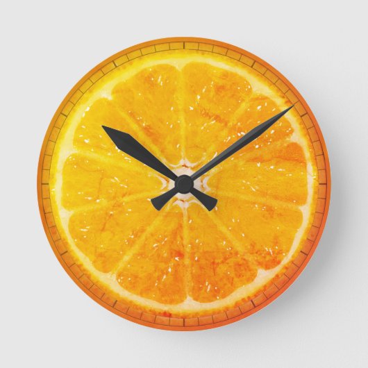 Horloge Ronde Orange Wall Clock (Recto)