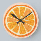 Horloge Ronde Oranges d'agrumes