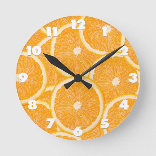 Horloge Ronde Oranges wall clock (Recto)