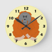 Horloge Ronde Orangutan Design (Recto)