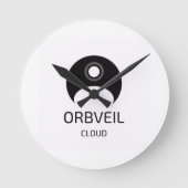 Horloge Ronde Orbveil Cloud Wall Clock (Recto)