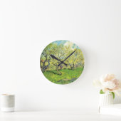 Horloge Ronde Orchard à Blossom par Vincent van Gogh (Maison)