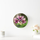 Horloge Ronde Orchid Delight (Maison)