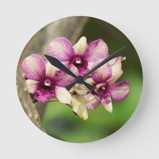 Horloge Ronde Orchid Delight (Recto)