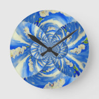 Orchidée Aquarelle peinture, brise, Nuages Mandala