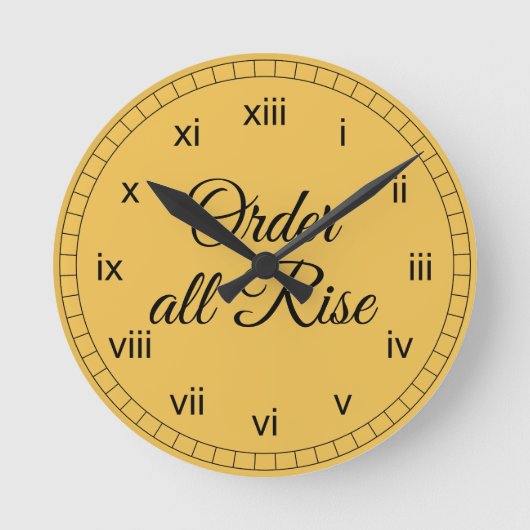 Horloge Ronde Order All Rise (Recto)