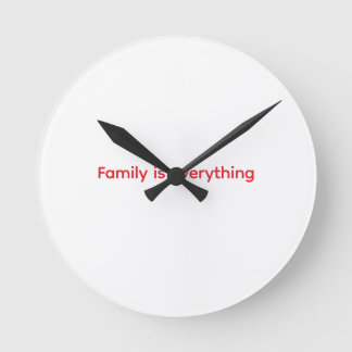 Horloge Ronde Oreiller de lancer Tout est Famille