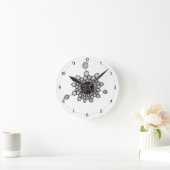 Horloge Ronde Organic Chemistry Aromatique Structure Space Stars (Maison)
