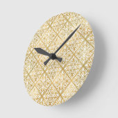 Horloge Ronde Orné Doré (Angle)