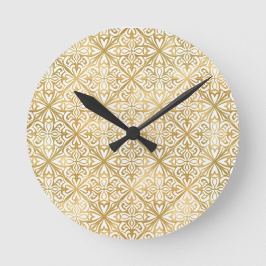 Horloge Ronde Orné Doré (Recto)
