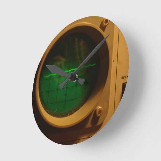 Horloge Ronde Oscilloscope analogue 1964 (Angle)