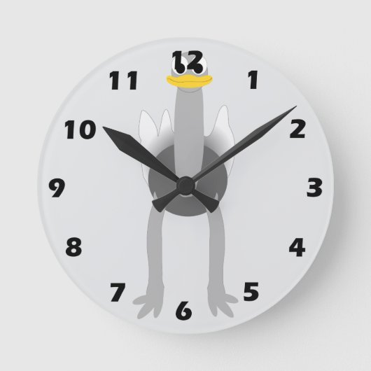 Horloge Ronde Ostrich Design (Recto)