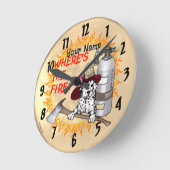 Horloge Ronde Où est l'horloge du pompier (Angle)