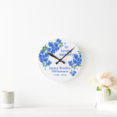 Horloge Ronde Oublie-moi pas mémorial Keepsaké (Maison)