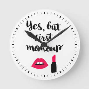 Horloge Ronde Oui mais première expression mignonne du
