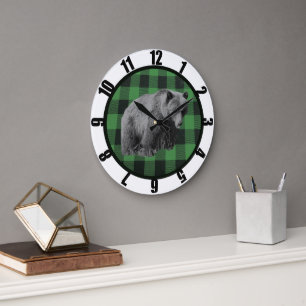Horloge Ronde Ours à carreaux de Buffalo Homme Grotte Grande Hor
