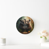 Horloge Ronde Ours amoureux câlins (Maison)