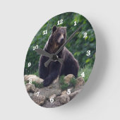 Horloge Ronde ours Brown (Angle)