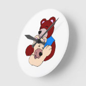 Horloge Ronde Ours Mignons (Angle)