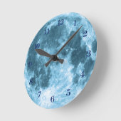 Horloge Ronde Outer Space Astronomy Astronaut Nursery Moon (Angle)
