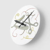 Horloge Ronde Outils de coiffeur (Angle)