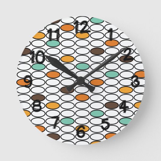 Horloge Ronde Ovals des années 1970 (Recto)