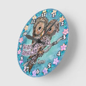 Horloge Ronde Owl Journey (Angle)