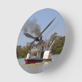 Horloge Ronde Paddle Steamer Cruising River Murray, (Angle)