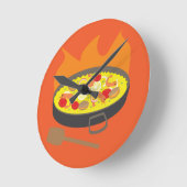 Horloge Ronde Paella (Angle)