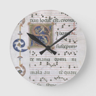 Horloge Ronde Page de Mme 564 f.13v avec le département initial